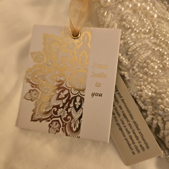 TJ Maxx Marshall’s viral Pearl Beaded Shoulder Bag with Beaded details hanging - Picture 3 of 4